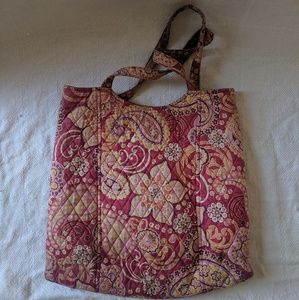 Vera Bradley Pink Paisley Large Shoulder Bag